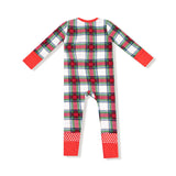 Convertible Romper - Holiday Plaid - HoneyBug 