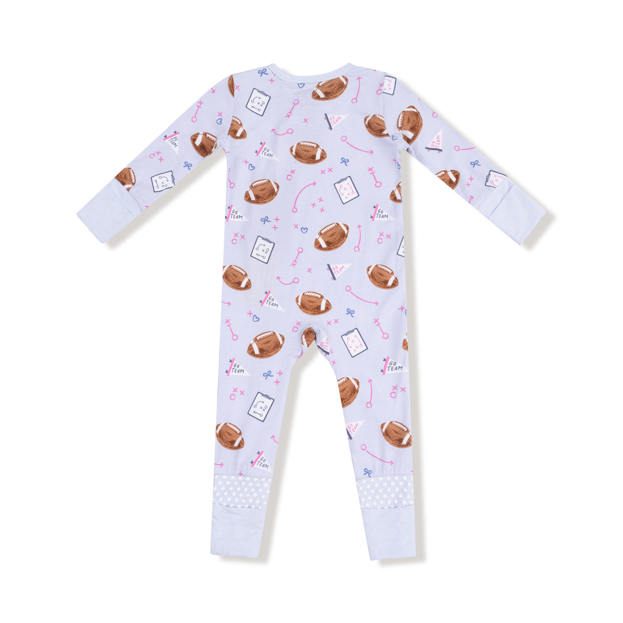 Convertible Romper - Touchdown Time Lavender - HoneyBug 