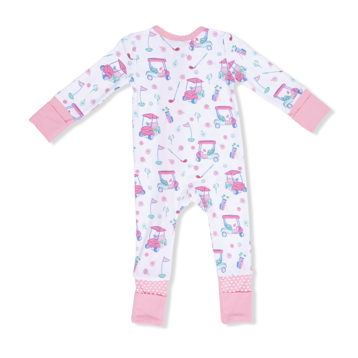 Golf Carts and Flowers - Convertible Romper