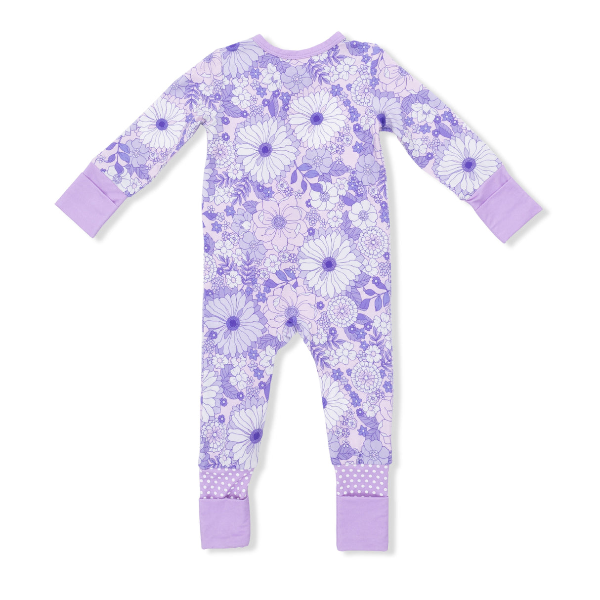 Lacy Lavender Floral - Convertible Romper