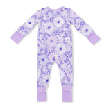 Lacy Lavender Floral - Convertible Romper