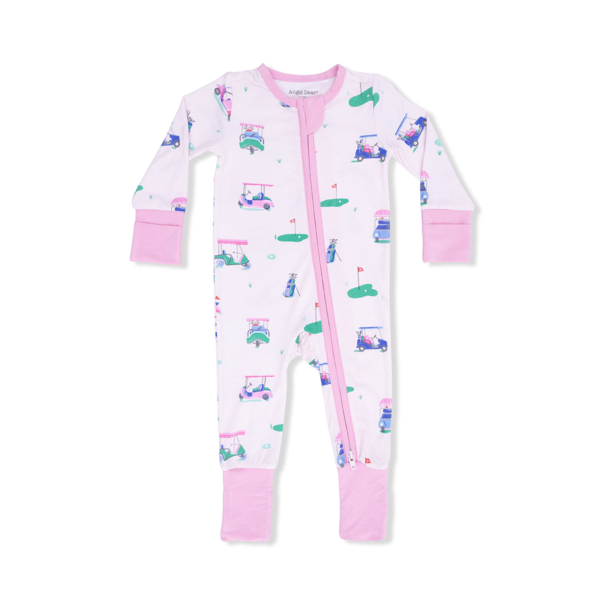 Vintage Golf Carts Pink - Convertible Romper