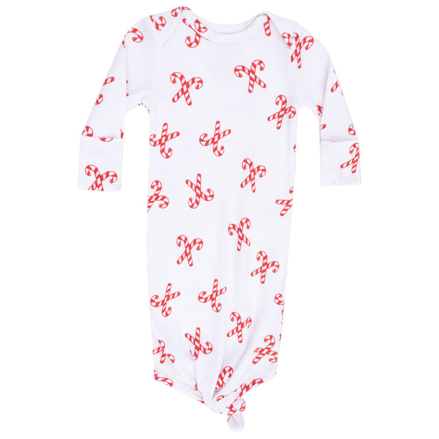 Knotted Gown - Candy Canes - HoneyBug 