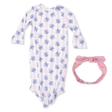 Stripe Dot Roses - Knotted Gown and Headband