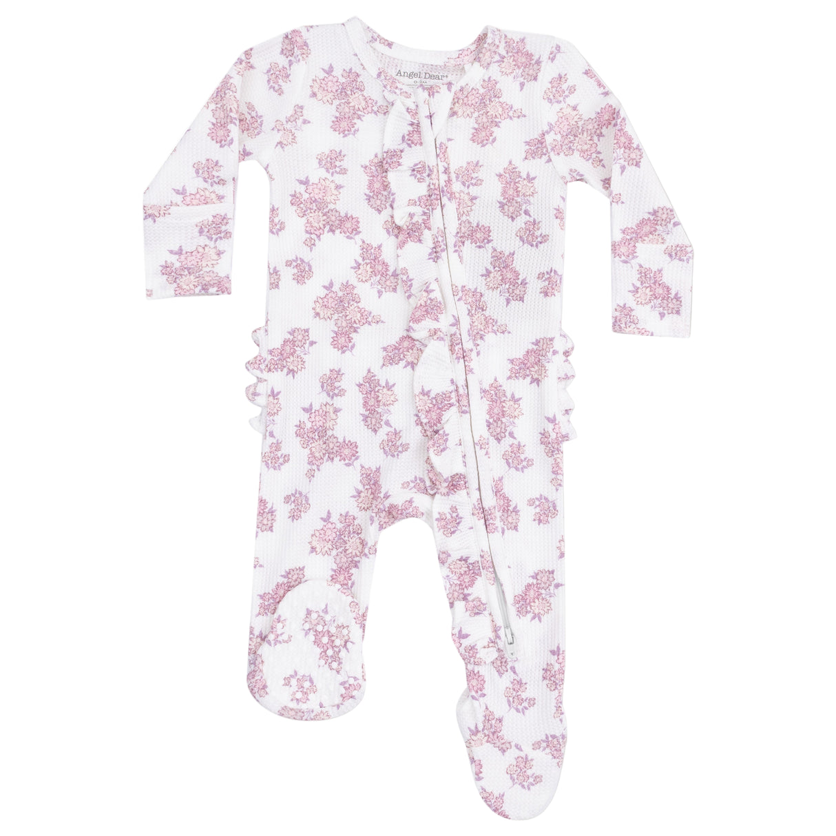 2 Way Ruffle Zipper Footie - Countryside Coreopsis - HoneyBug 
