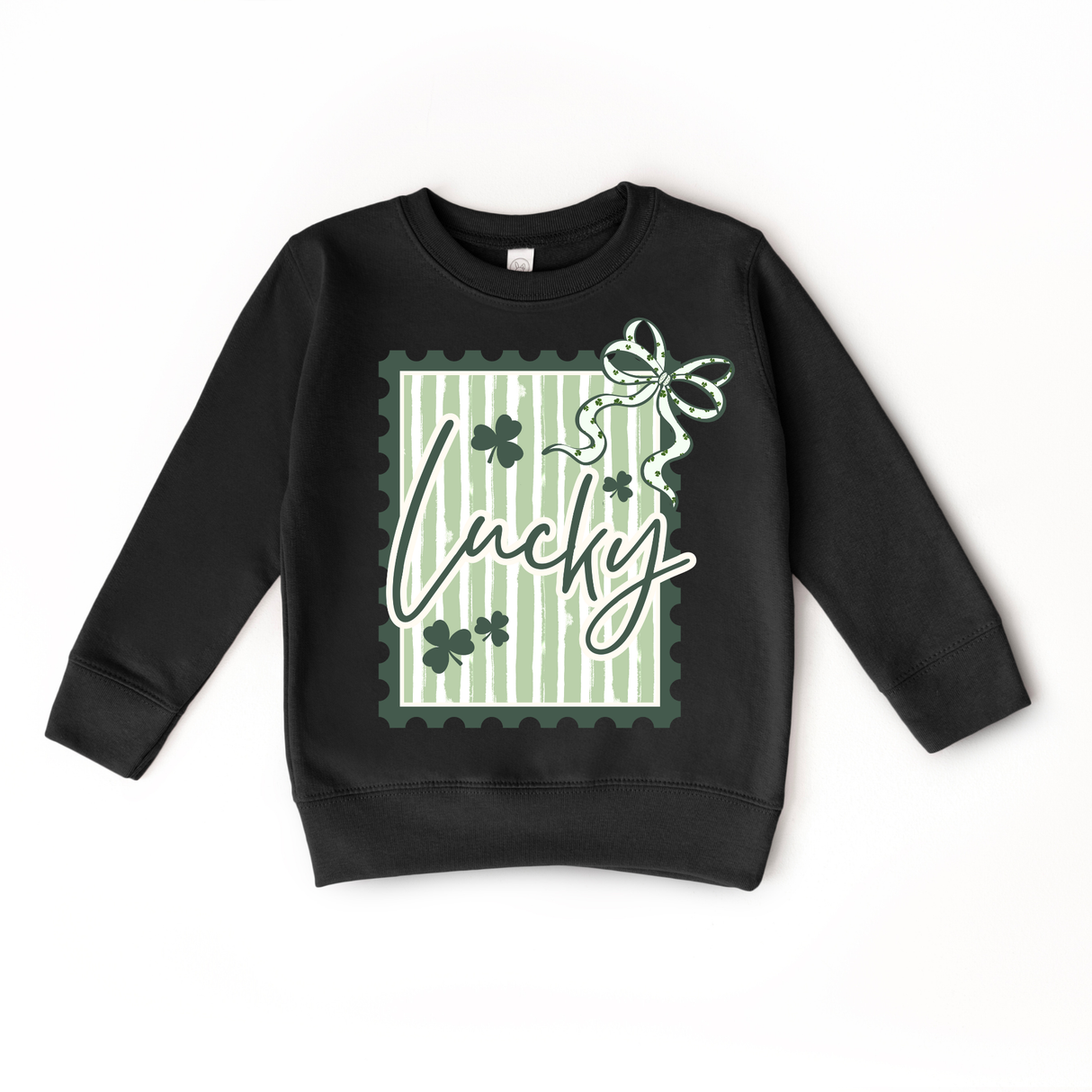 Lucky Stamp Bow Sweatshirt