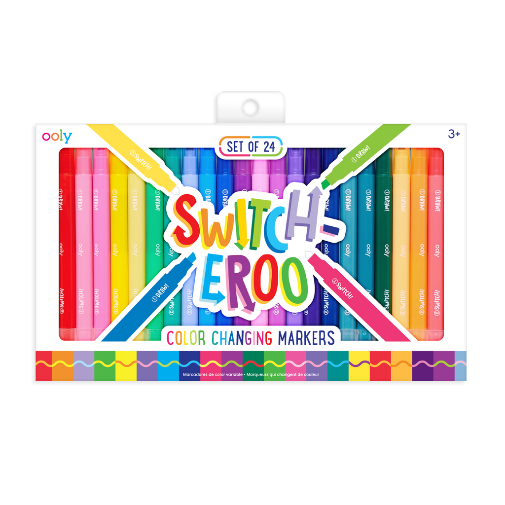 Switch-eroo Color Changing Markers - Set of 24 by OOLY - HoneyBug 