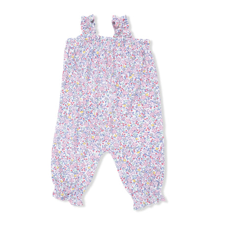 Elizabeth's Garden - Ruffly Strap Overall & Headband
