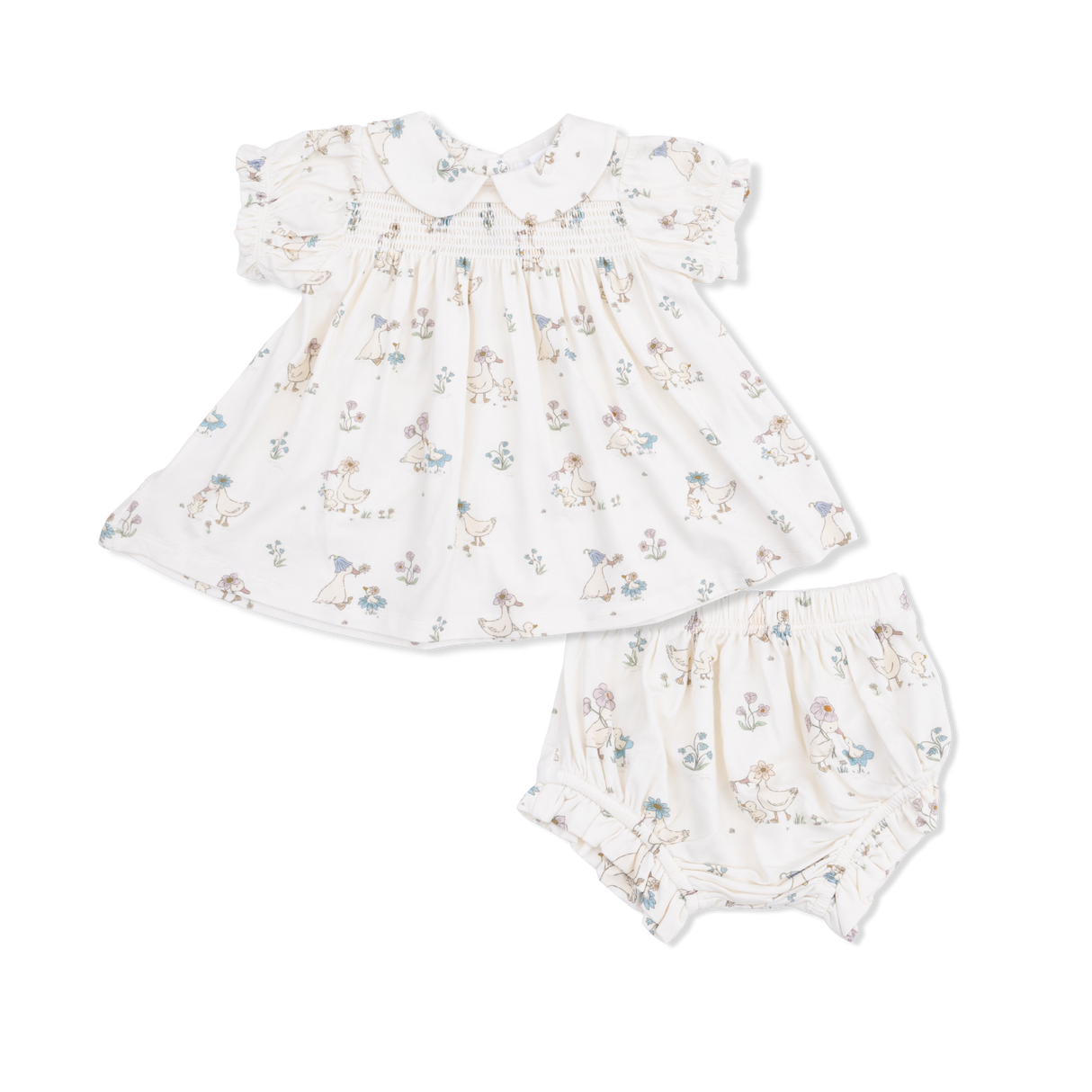 Flower Ducklings - Smocked Dress Set