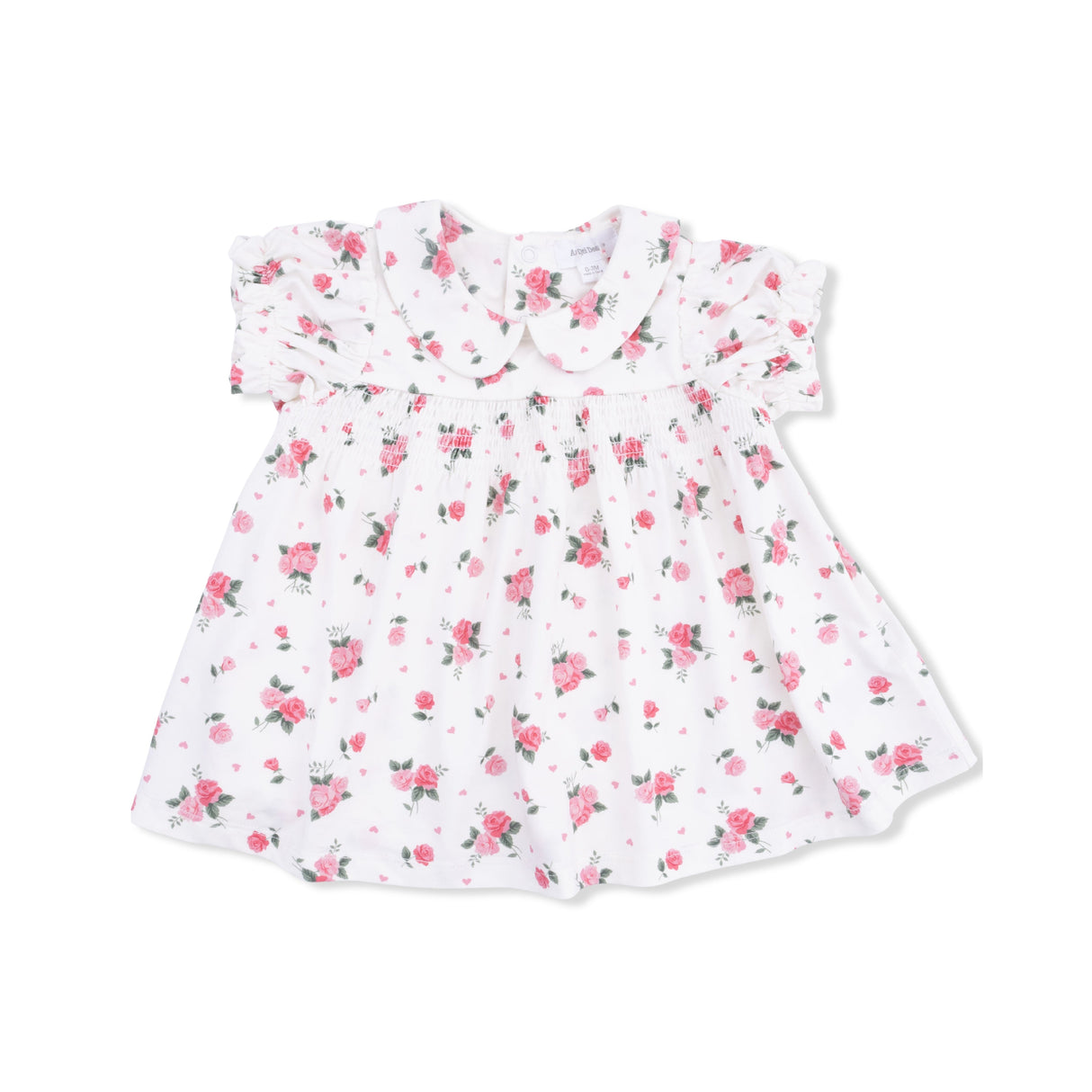 Pink Rosettes - Smocked Dress Set