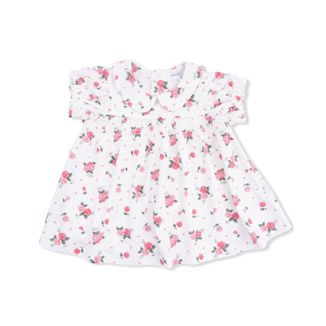 Pink Rosettes - Smocked Dress Set