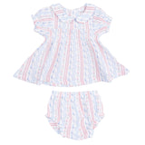 Tulip Stripe - Smocked Dress Set