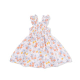Citrus Floral - Smocked Sundress with Bloomer