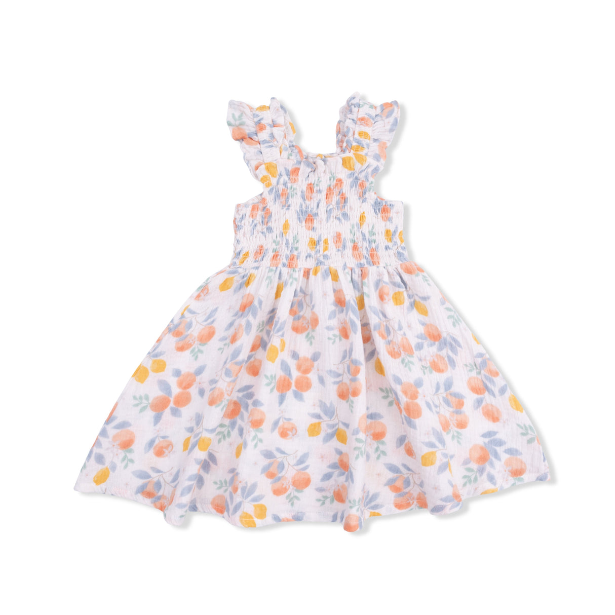 Citrus Floral - Smocked Sundress with Bloomer