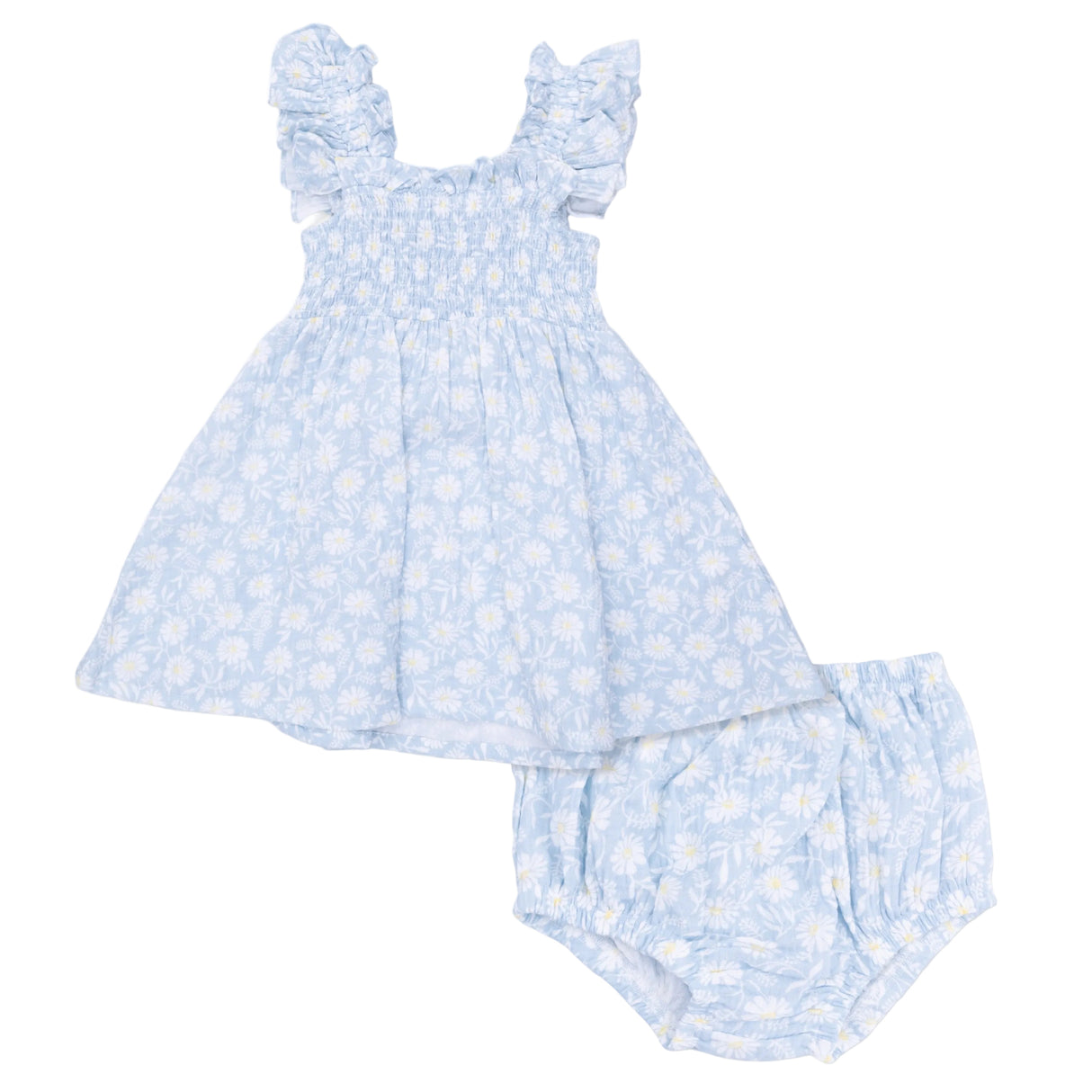 Western Daisies - Smocked Sundress with Bloomer