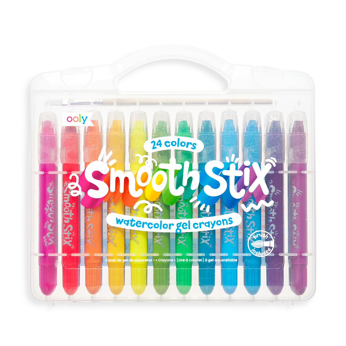 Smooth Stix Watercolor Gel Crayons - Set of 24 by OOLY - HoneyBug 
