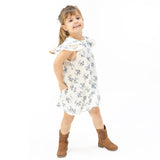 Belle Rosette Dot - V-Neck Dress and Bloomer