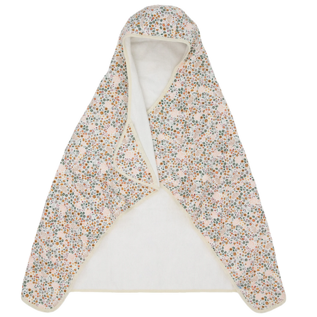 Toddler Hooded Towel - Pressed Petals - HoneyBug 