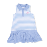 Striped Golf - Polo Tennis Dress with Cartwheel Short