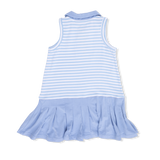 Striped Golf - Polo Tennis Dress with Cartwheel Short