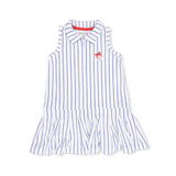 Baseball Stripe - Polo Dress with Cartwheel Short