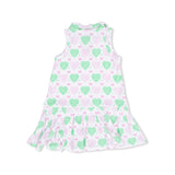 Heart Argyle - Polo Tennis Dress with Cartwheel Short