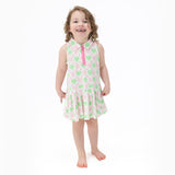 Heart Argyle - Polo Tennis Dress with Cartwheel Short