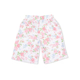 Cute Little Roses - Short Sleeve Shirt with Wide Leg Pant