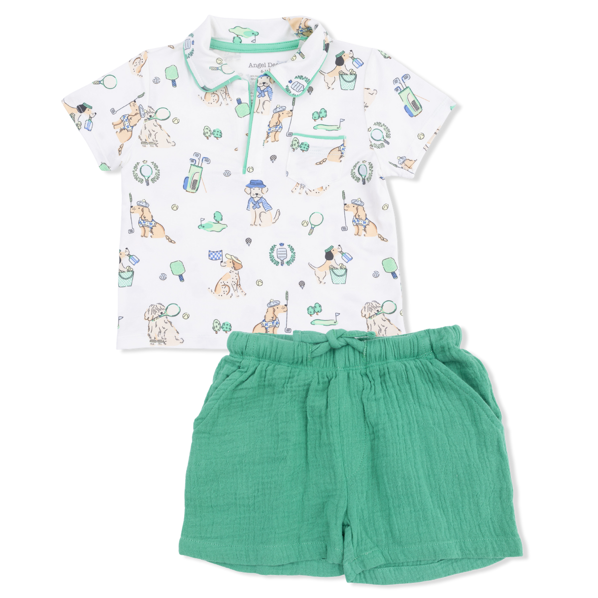 Country Club Dogs Neutral - Polo with Casual Short