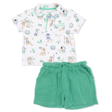 Country Club Dogs Neutral - Polo with Casual Short