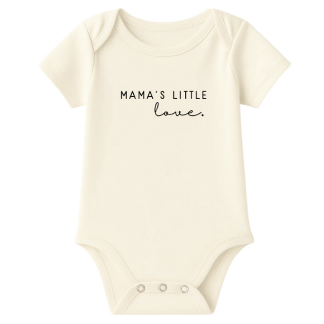 Mama's Little Love Organic Cotton Baby Bodysuit Short Sleeve - HoneyBug 