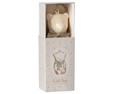 Metal ornament, Teddy bear - Off white/Blue - HoneyBug 