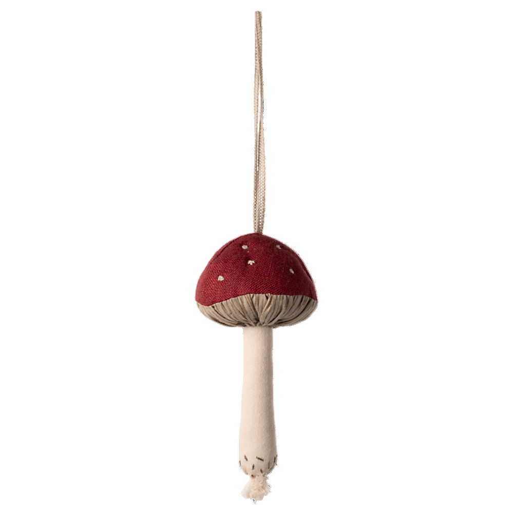 Mushroom Ornament - Red - HoneyBug 