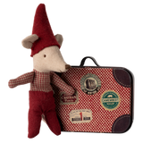 Christmas mouse, Baby in suitcase - HoneyBug 