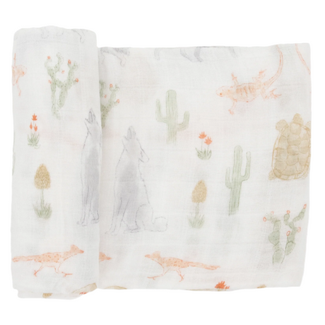 Cotton Muslin Swaddle Blanket - Desert Night - HoneyBug 
