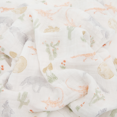 Cotton Muslin Swaddle Blanket 3 Pack - Desert Night - HoneyBug 