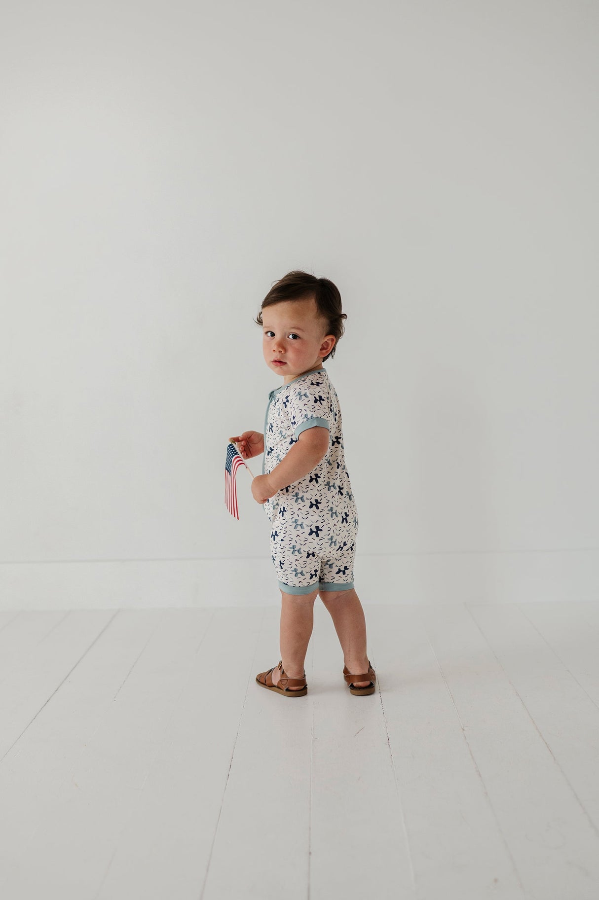 Summer Zip Romper - HoneyBug 
