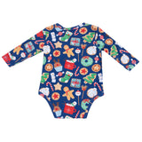 Lap Shoulder Bodysuit - Christmas Treats - HoneyBug 