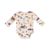 Lap Shoulder Bodysuit - Hay Farmer - HoneyBug 