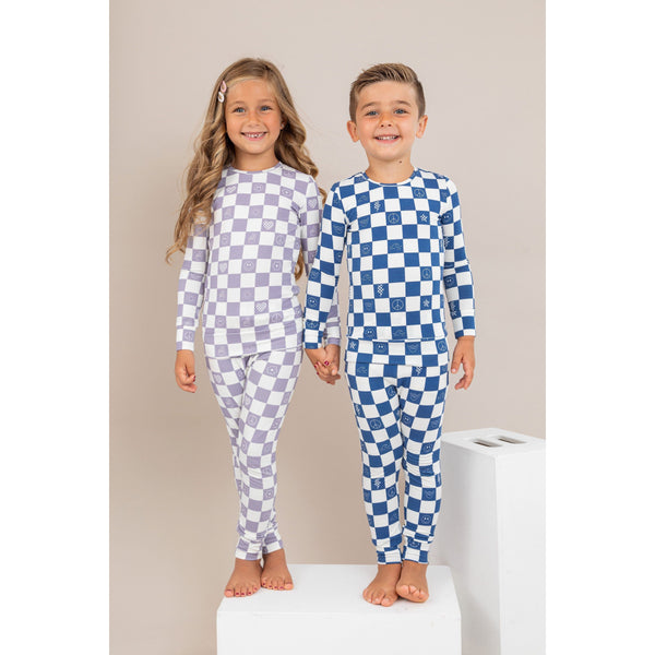 Pajama Set - Check It Out - Lavender - HoneyBug 