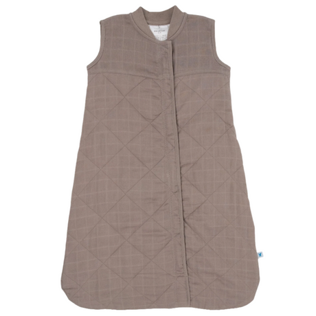 Cotton Muslin Quilted Sleep Bag - Mocha - HoneyBug 