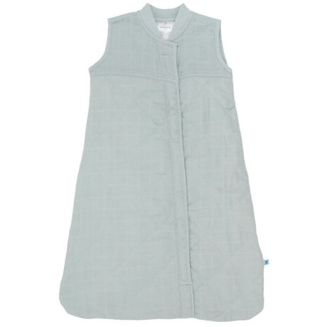 Cotton Muslin Quilted Sleep Bag - Sea Salt - HoneyBug 