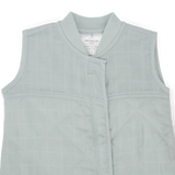 Cotton Muslin Quilted Sleep Bag - Sea Salt - HoneyBug 