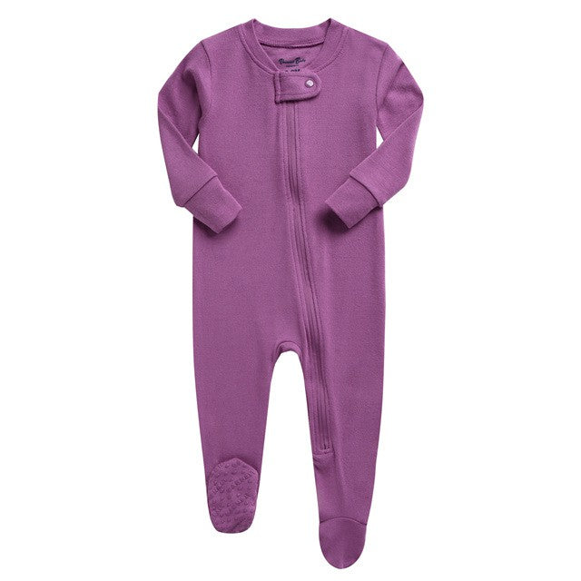 Purple Baby Footie - HoneyBug 
