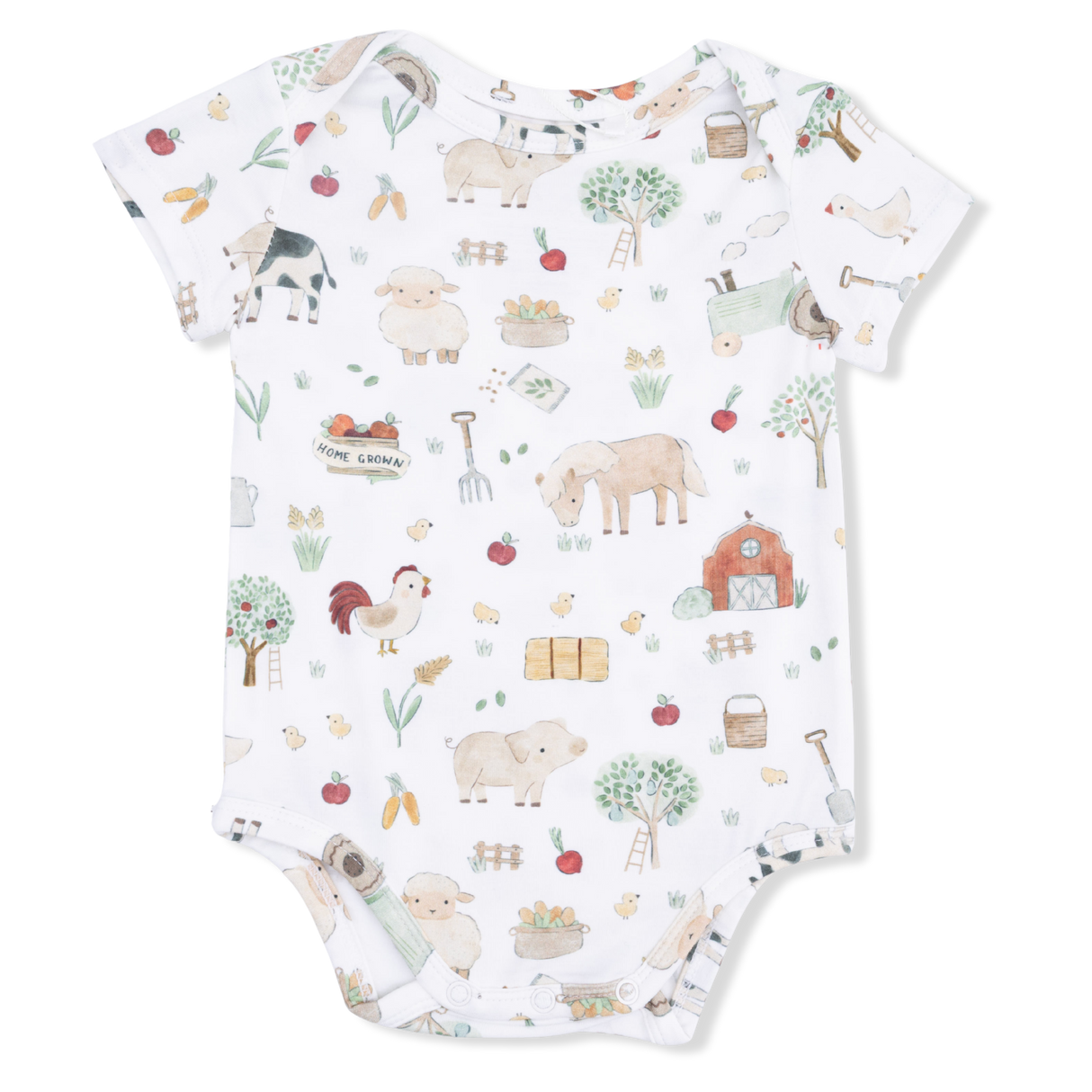 Cute Farm Animals Uni - Short Sleeve Bodysuit