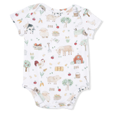 Cute Farm Animals Uni - Short Sleeve Bodysuit