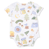 Camping Blue - Short Sleeve Bodysuit