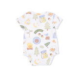 Camping Blue - Short Sleeve Bodysuit