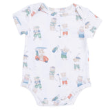 Golfing Teddy Bears - Short Sleeve Bodysuit