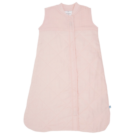 Cotton Muslin Quilted Sleep Bag - Light Pink - HoneyBug 